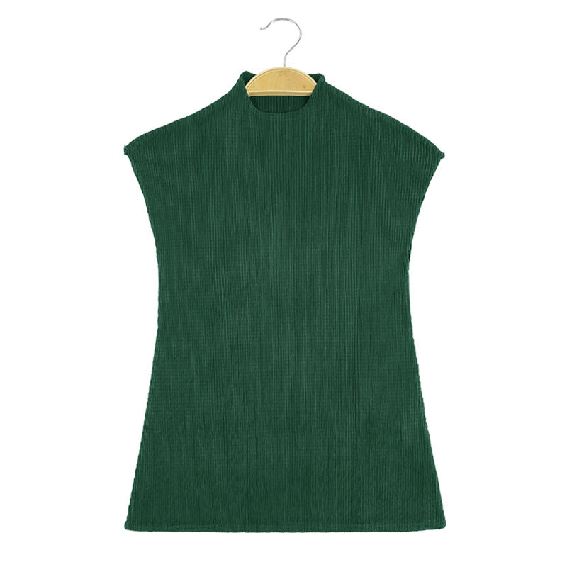 WezelBezel Sleeveless Vest - Half Turtleneck