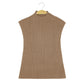 WezelBezel Sleeveless Vest - Half Turtleneck