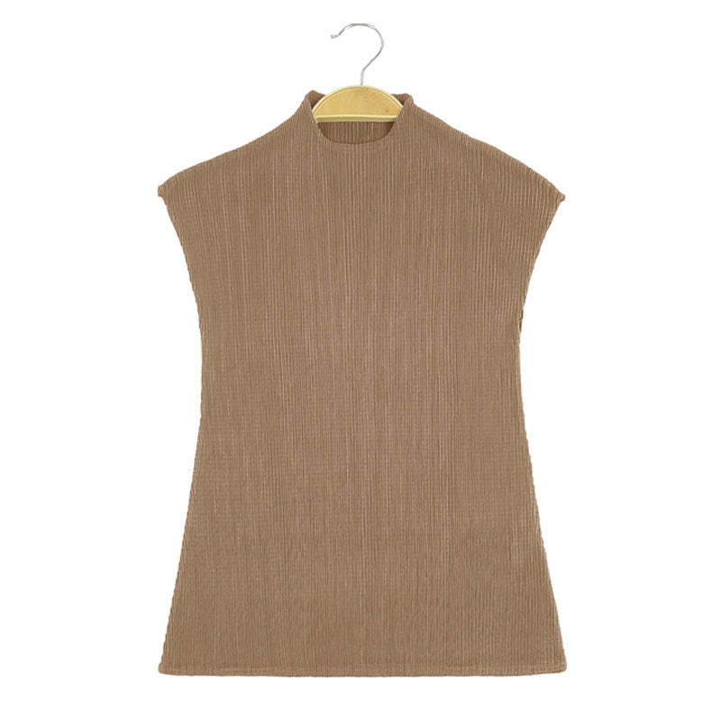 WezelBezel Sleeveless Vest - Half Turtleneck