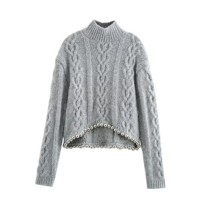 WezelBezel Pullover High Neck Sweater