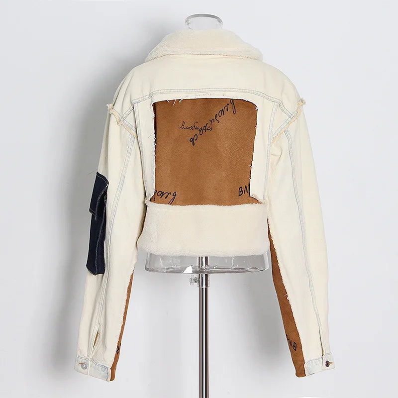 WezelBezel Plush Lined Denim Jacket – Cozy & Fashionable