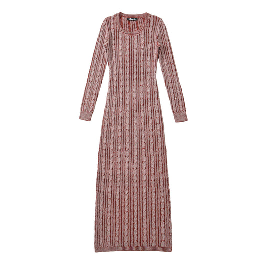 WezelBezel Twisted Knit Midi Dress