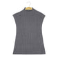 WezelBezel Sleeveless Vest - Half Turtleneck