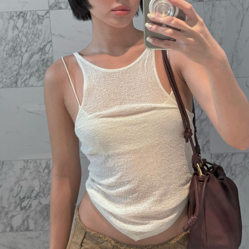 WezelBezel Sheer Strapless Cami Top