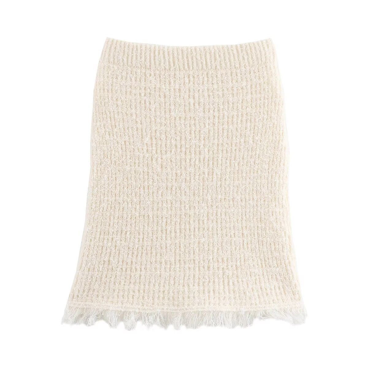 WezelBezel V-neck Jacket and Skirt Set - High Waisted