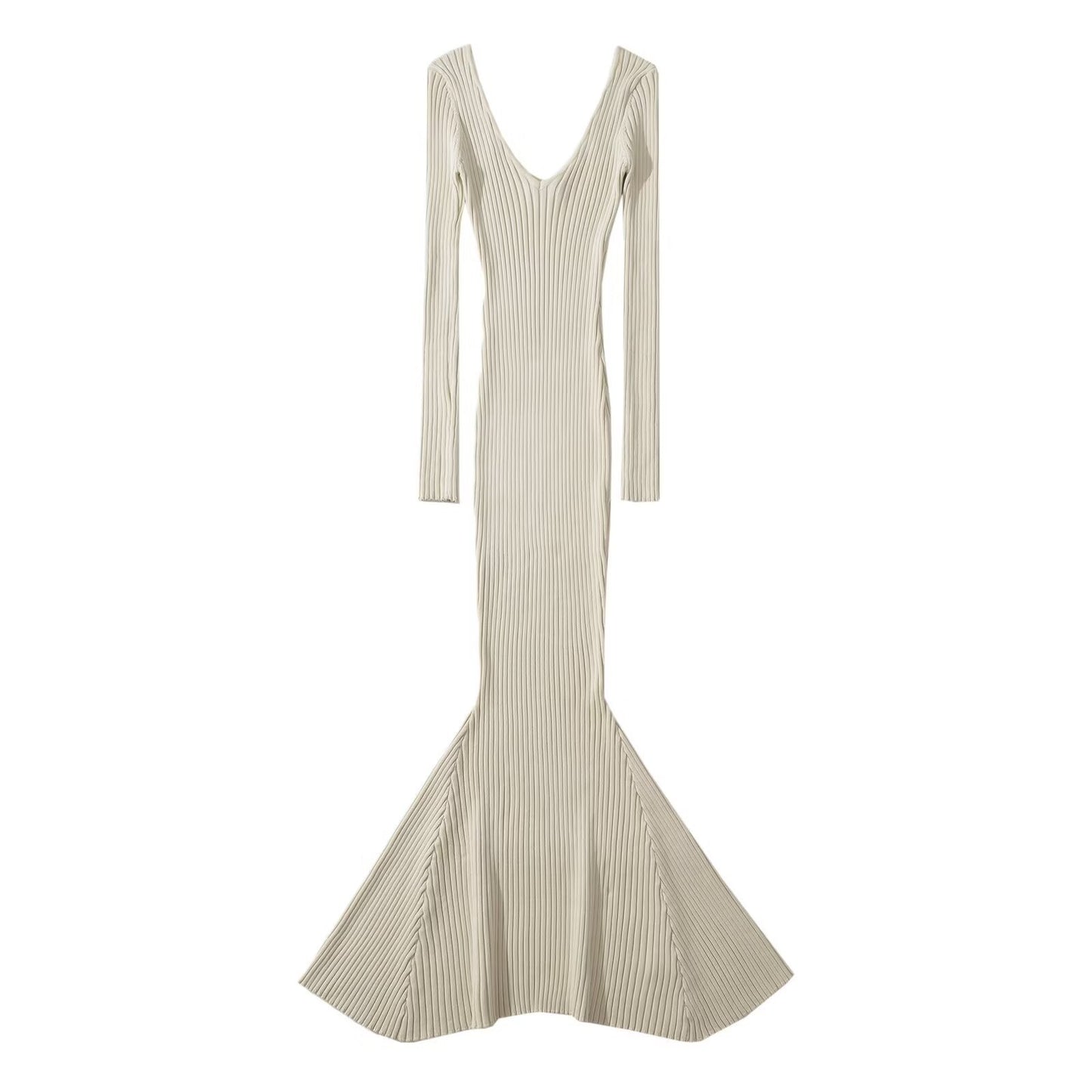 WezelBezel Fish Tail Knitted Skirt - Long Style