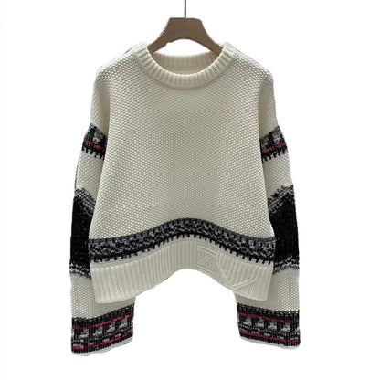 WezelBezel Sequin Cashmere Knit Sweater