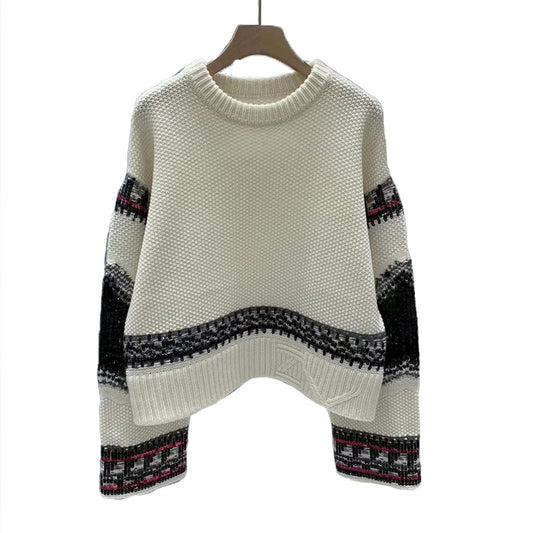 WezelBezel Sequin Cashmere Knit Sweater