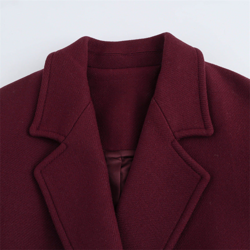 WezelBezel Tailored Belted Overcoat