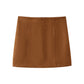 WezelBezel Suede Jacket and Skirt Set – Casual Elegance Redefined
