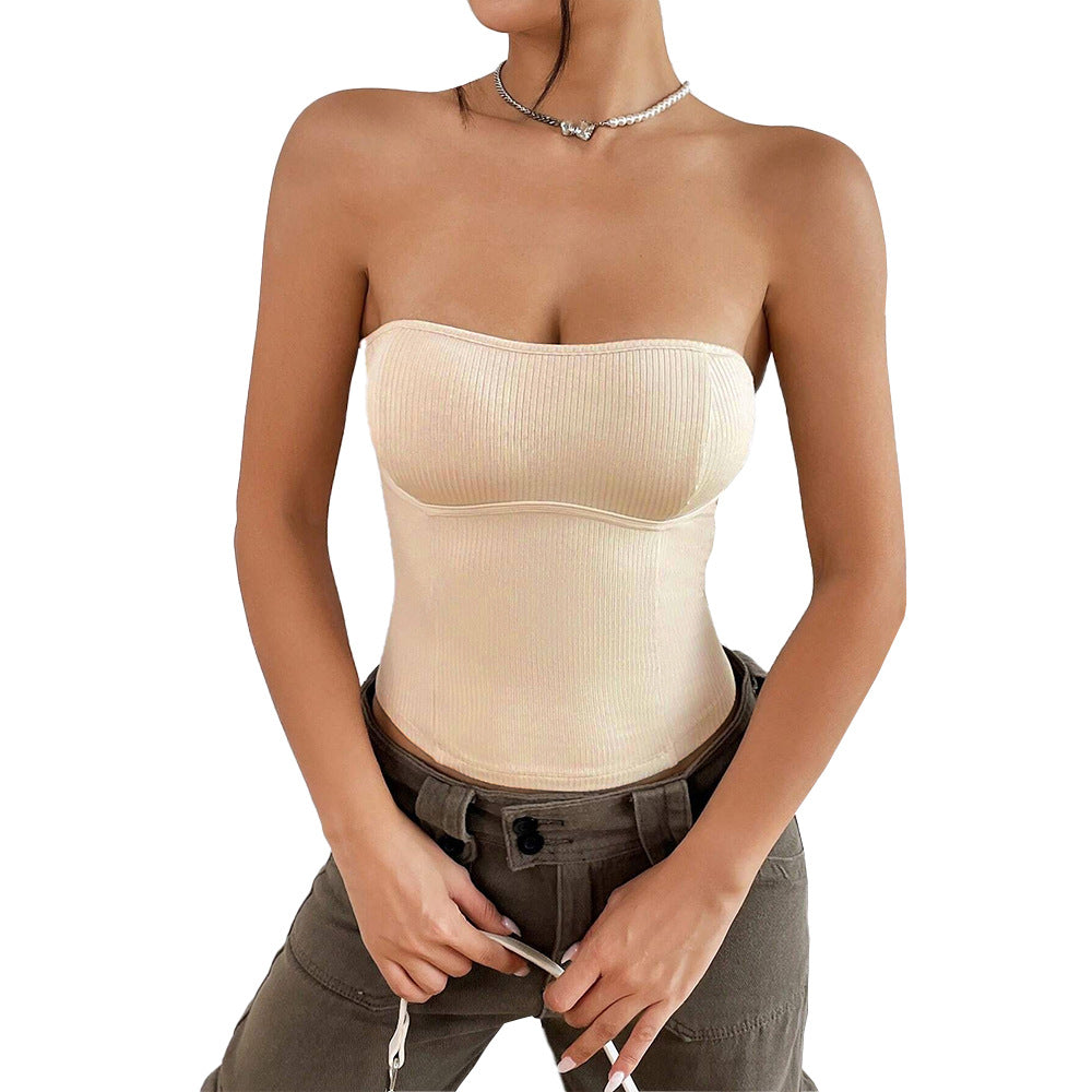 WezelBezel Slim Fit Strapless Top