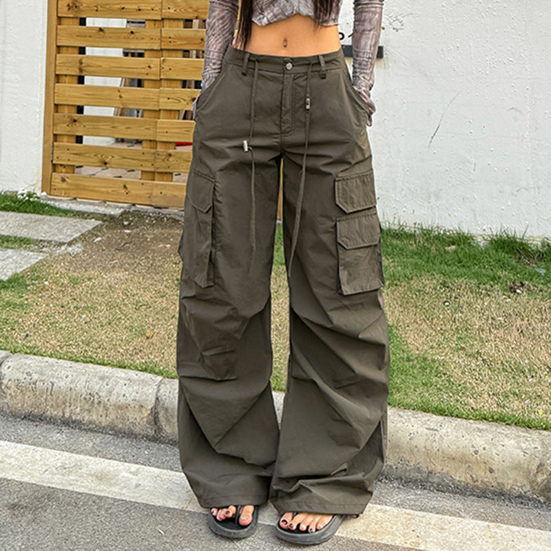 WezelBezel Wide Leg Utility Pants