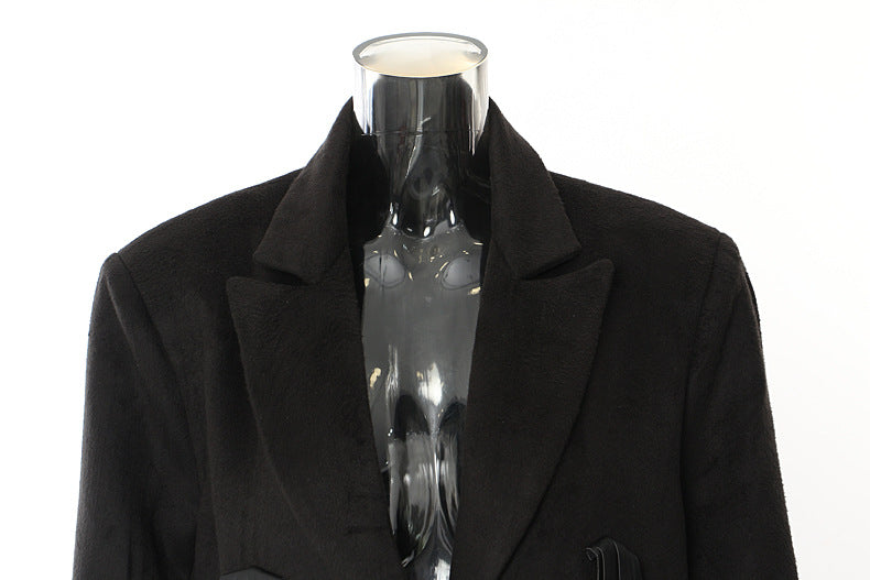 WezelBezel PU Tassel Trench Jacket