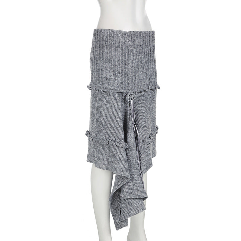 WezelBezel Rose Tailored Knit Skirt