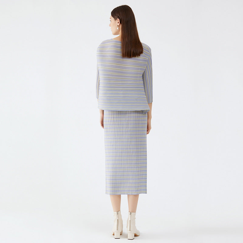 WezelBezel Pastel Pleat Skirt Set