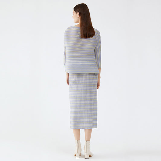 WezelBezel Pastel Pleat Skirt Set