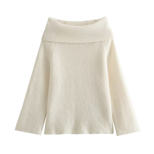 WezelBezel Off-Shoulder Knit Pullover