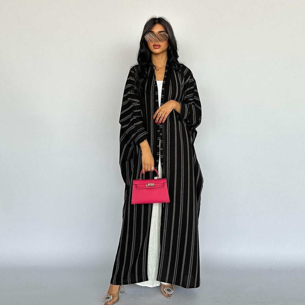 WezelBezel Zebra Print Abaya - Cardigan Style