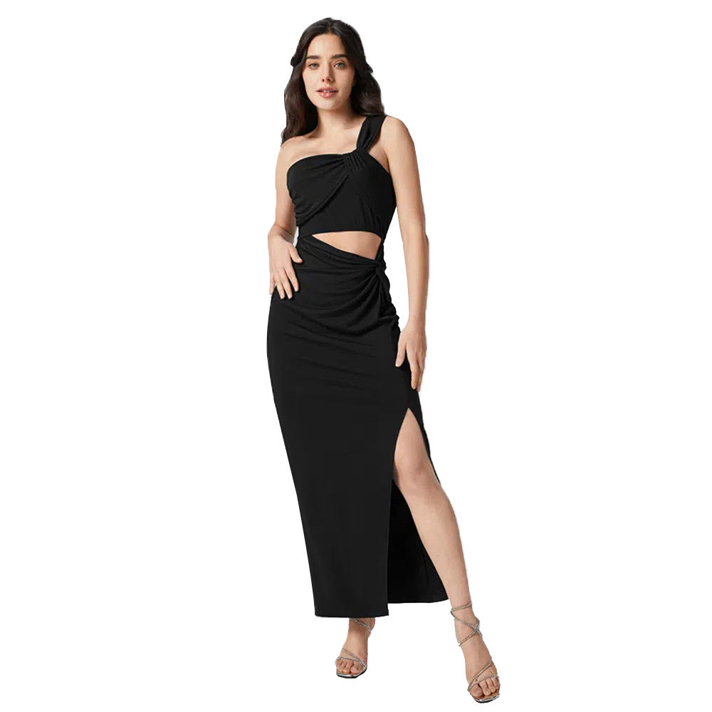 WezelBezel Slanted Cutout Dress