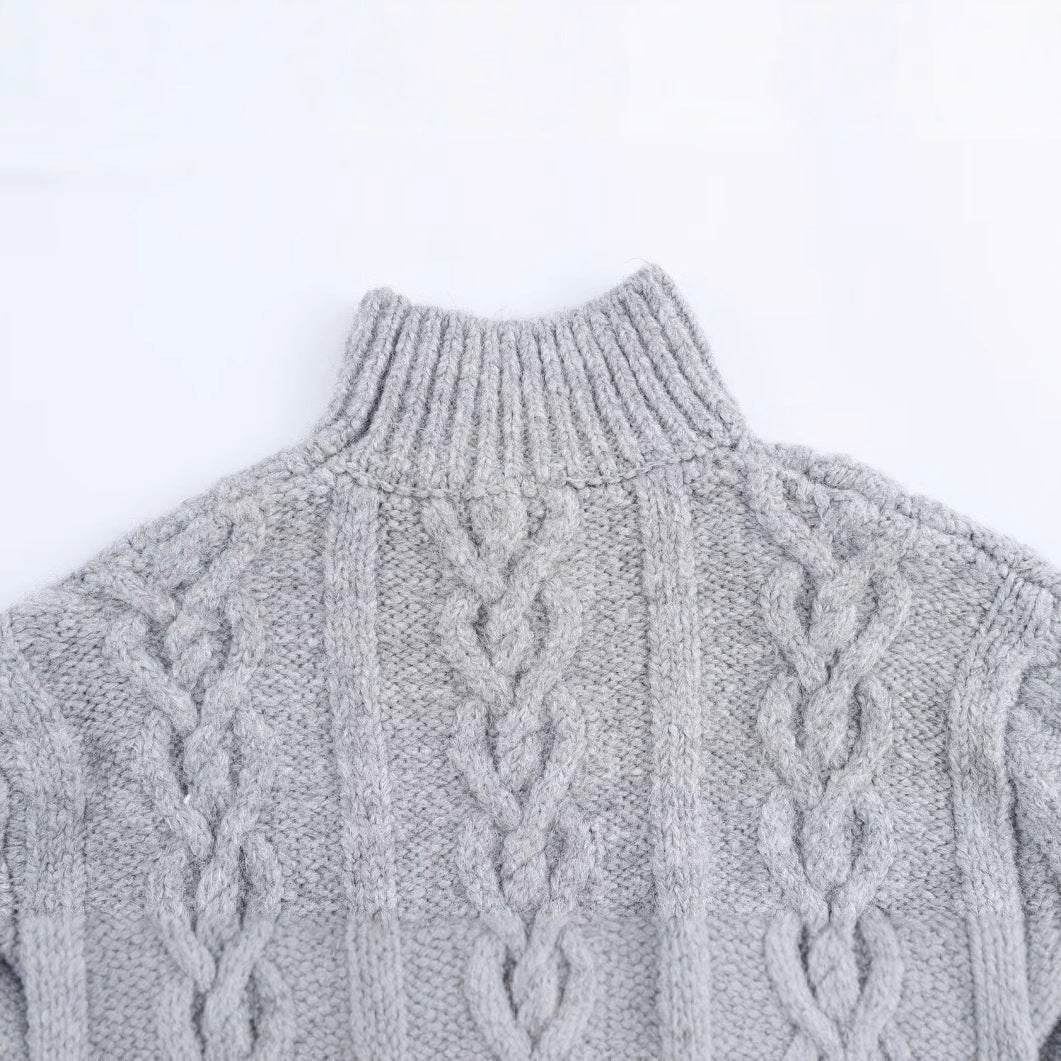 WezelBezel Pullover High Neck Sweater