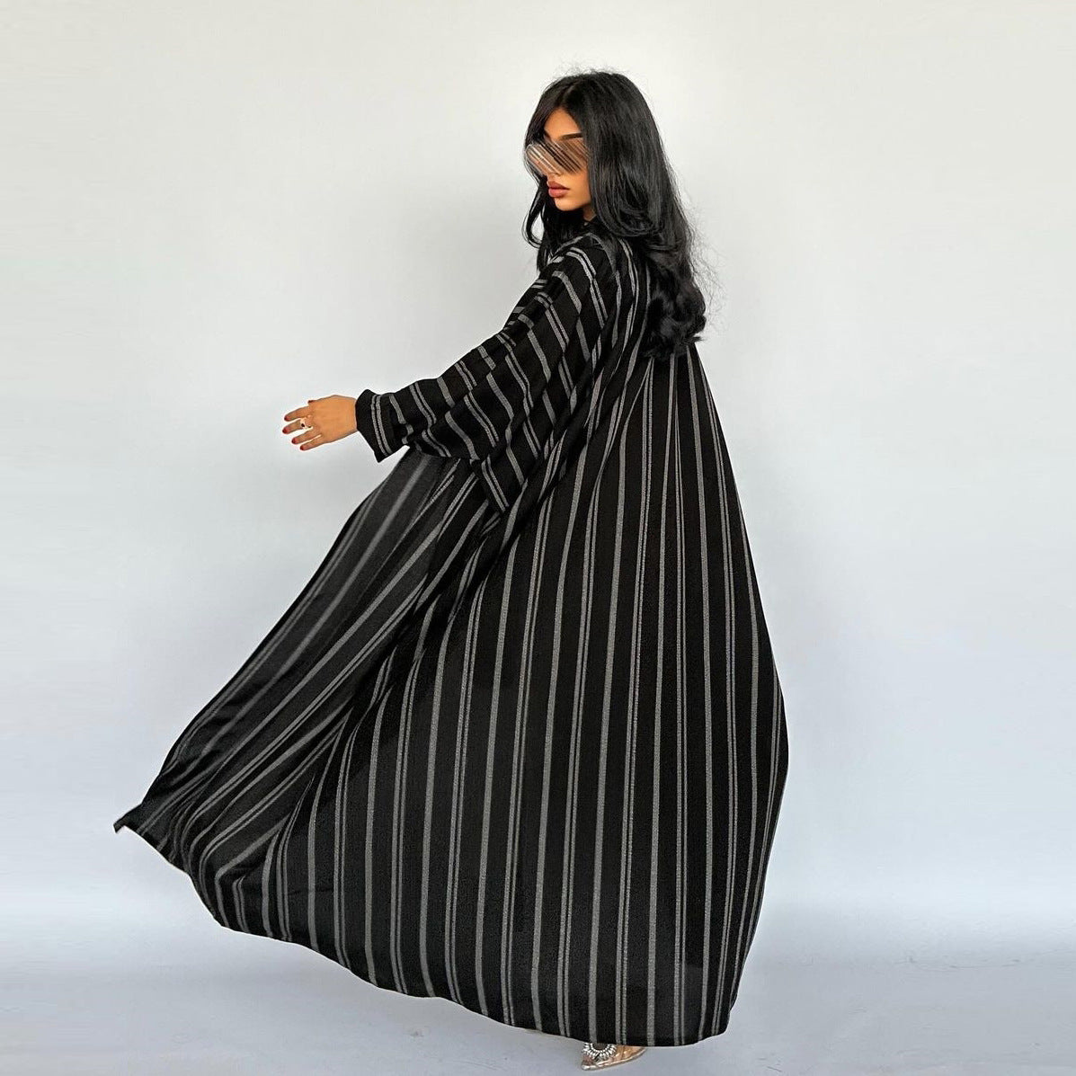 WezelBezel Zebra Print Abaya - Cardigan Style