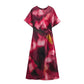 WezelBezel Printed Dress - Silk Satin Texture