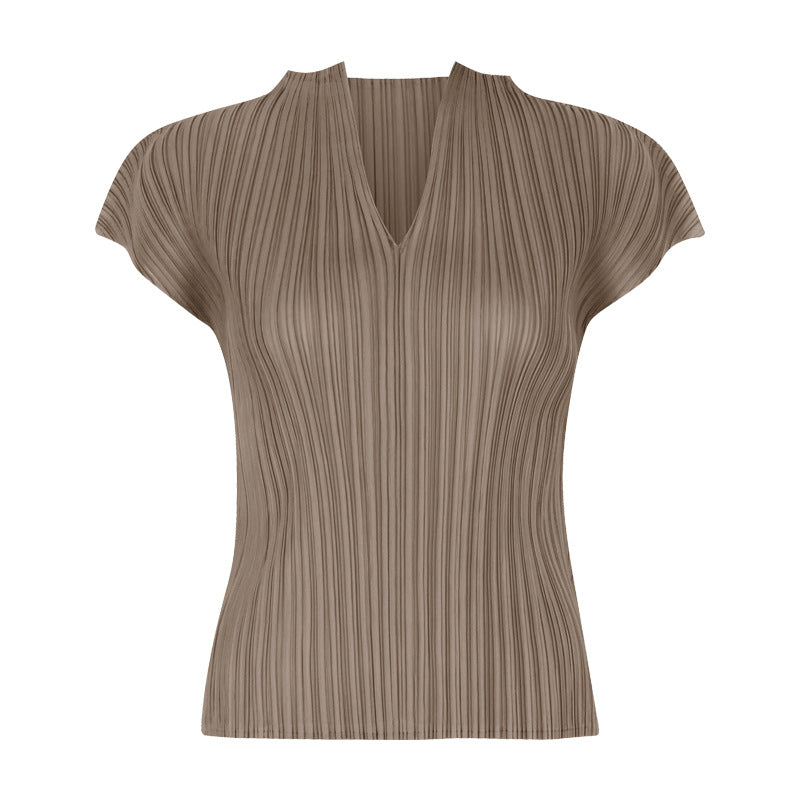 WezelBezel Pleated T-Shirt & Pants Set