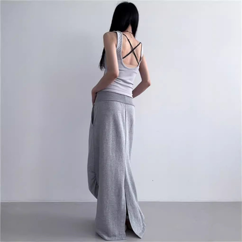 WezelBezel Lace-Up Shirred Skirt – Chic & Feminine