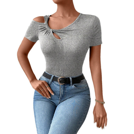 WezelBezel T-shirt - Diagonal Collar Design