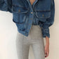WezelBezel Short Denim Jacket - Casual Style