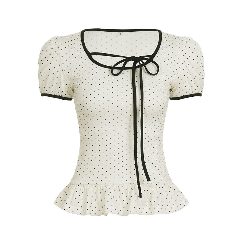 WezelBezel Slim Lace-Up Tee