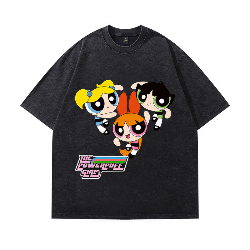 WezelBezel Retro Cartoon Cotton Tee