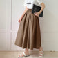 WezelBezel Trumpet Pleated Skirt - Cotton Style