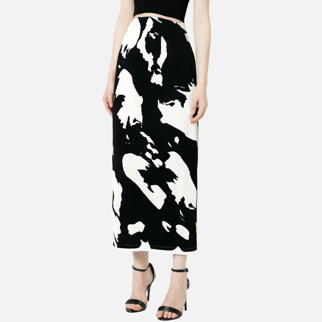 WezelBezel Pleated Midi Skirt – Luxe