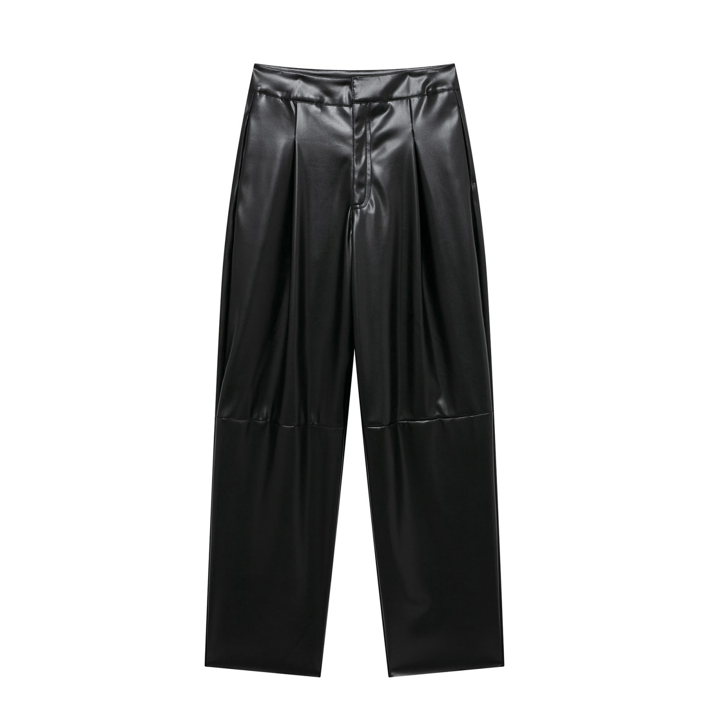 WezelBezel Balloon Leg PU Pants