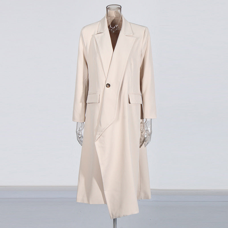 WezelBezel Long Windbreaker - One Button Style