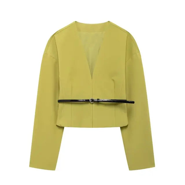 WezelBezel Shirt and Skirt Set - Waist Belt Style