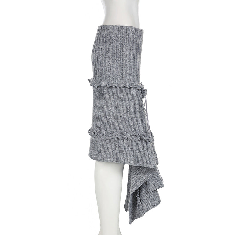 WezelBezel Rose Tailored Knit Skirt