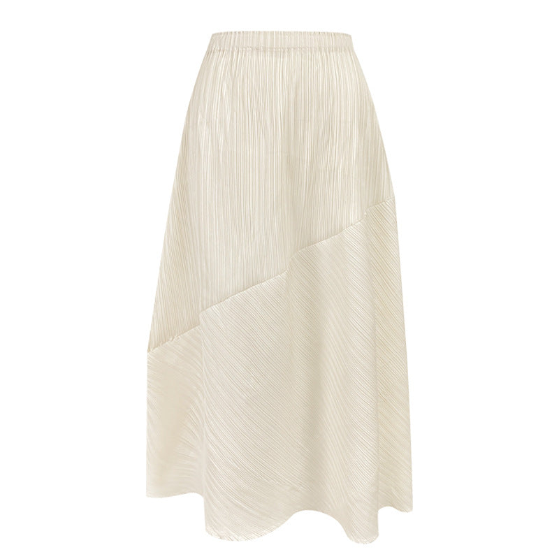 WezelBezel Pleated Two-Piece Suit - Irregular Skirt