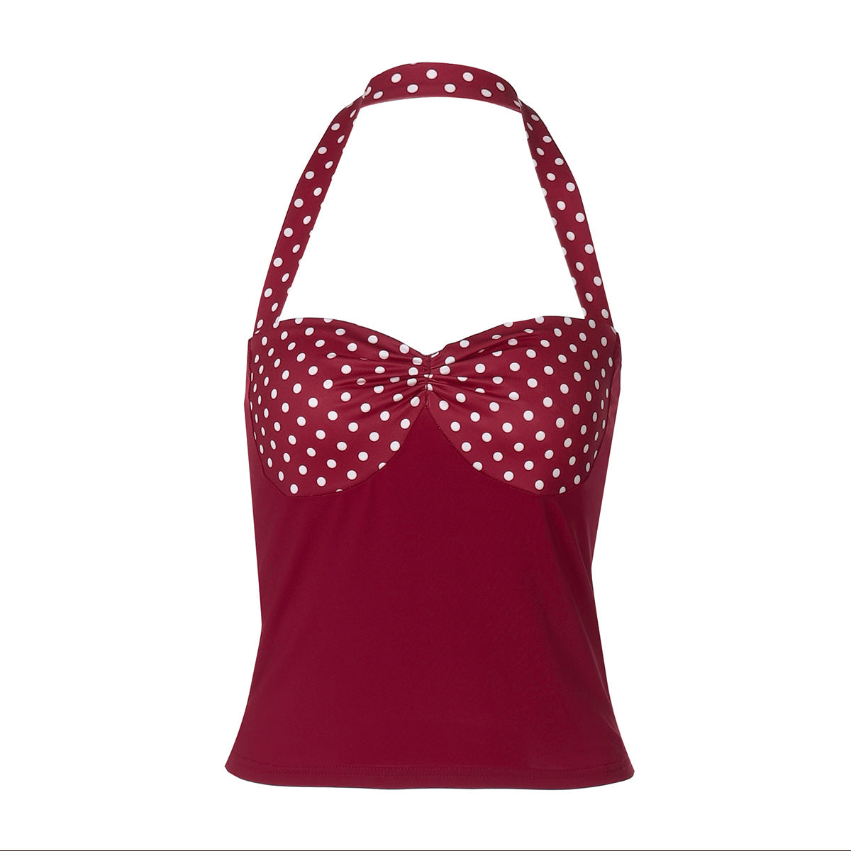 WezelBezel Polka Dot Halter Top