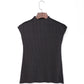 WezelBezel Sleeveless Vest - Half Turtleneck