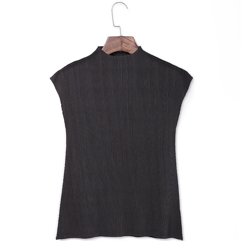 WezelBezel Sleeveless Vest - Half Turtleneck