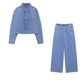 WezelBezel Washed Denim Suit - Fashion Style