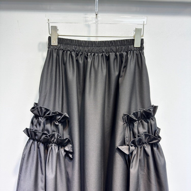 WezelBezel Elastic Waist Skirt - Irregular Style