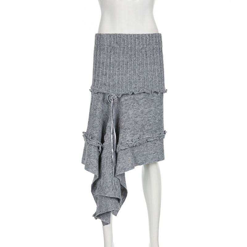 WezelBezel Rose Tailored Knit Skirt