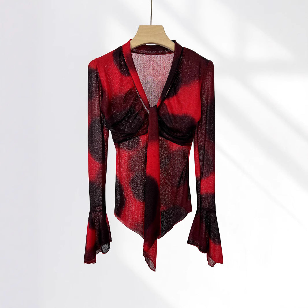 WezelBezel Tied Trumpet Sleeve Tee