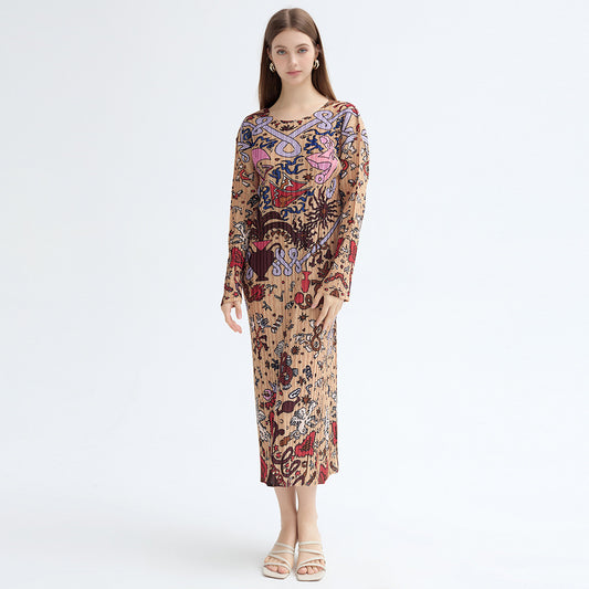 WezelBezel Printed Long Sleeve Maxi