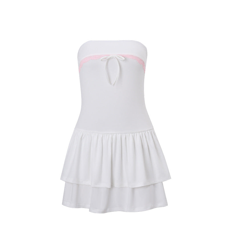 WezelBezel Tie-Up Halter Body Dress