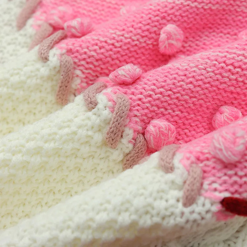 WezelBezel Pink Knit Pullover - Long Sleeve