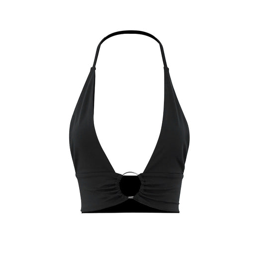 WezelBezel Slim Ribbed Vest Top